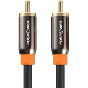 FosPower RCA macho a RCA macho 24 K Conectores Chapados_2