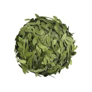 DECORA Cinta de hojas de seda artificial verde de 82_2