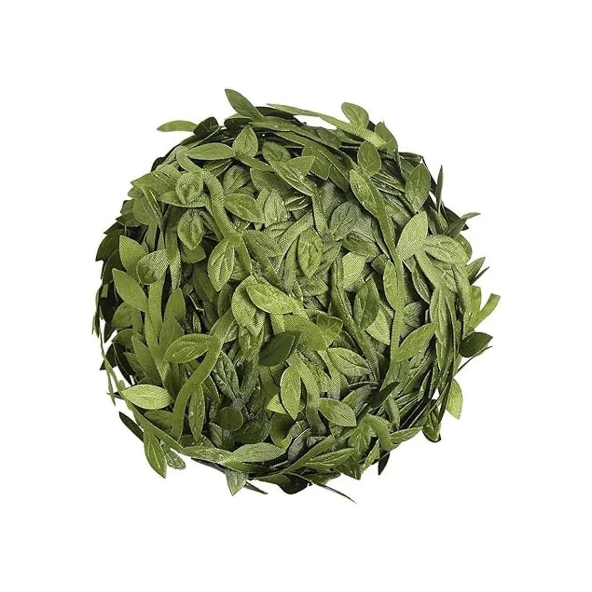 DECORA Cinta de hojas de seda artificial verde de 82_2