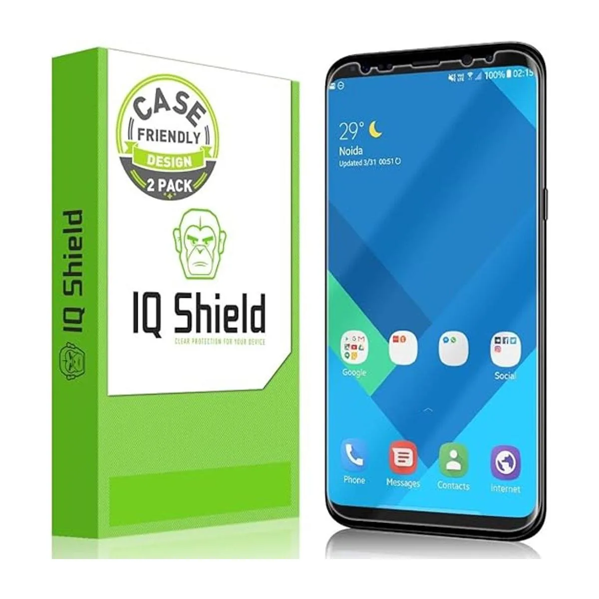 IQ Shield Protector de pantalla para Samsung Galaxy S8 2_1
