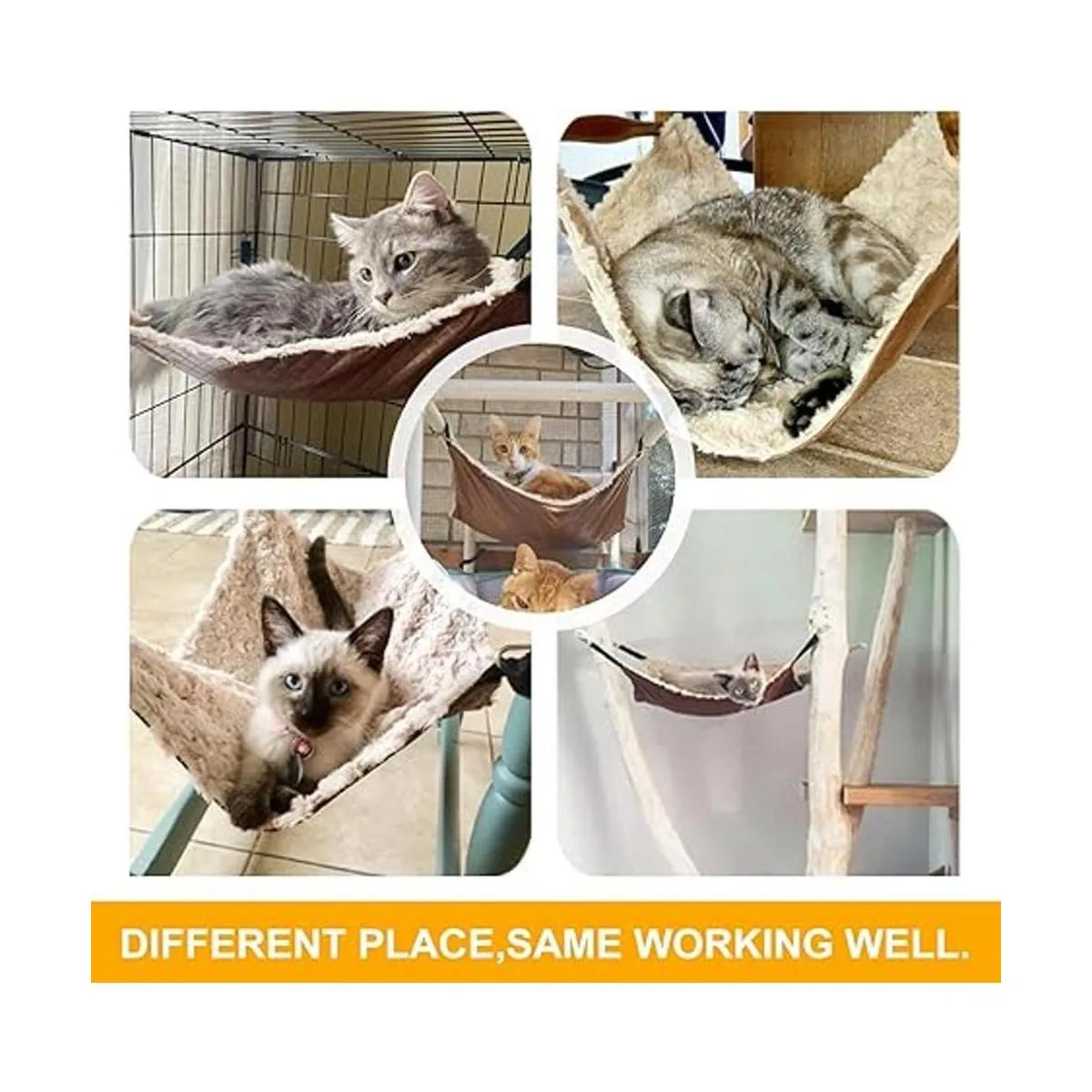 JOYELF Hamaca para gatos cama reversible para mascotas_6