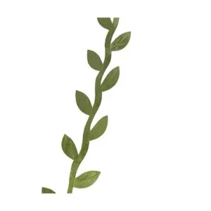 DECORA Cinta de hojas de seda artificial verde de 82_4