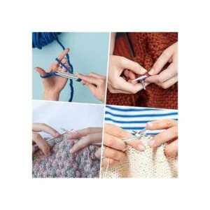 Hysagtek Juego de 22 agujas de tejer de acero inoxidable_5