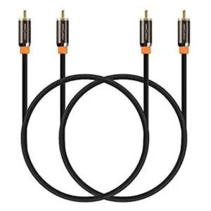 FosPower RCA macho a RCA macho 24 K Conectores Chapados_1