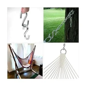 Flammi Paquete de 2 ganchos en S resistentes para colgar_5