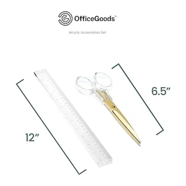 OfficeGoods Juego de escritorio acrílico de 3 piezas_2