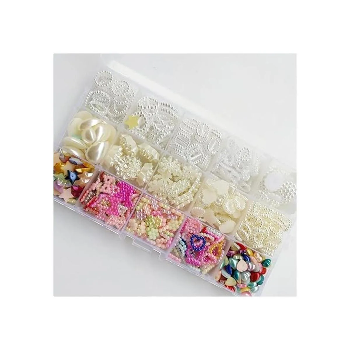 Chenkou Craft 700 cuentas de lágrima con diseño de corazón_2