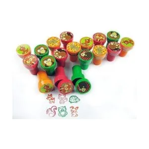 Tiny Mills 24 sellos de animales del bosque para niños_3