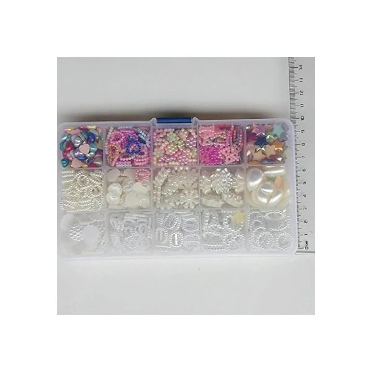 Chenkou Craft 700 cuentas de lágrima con diseño de corazón_5