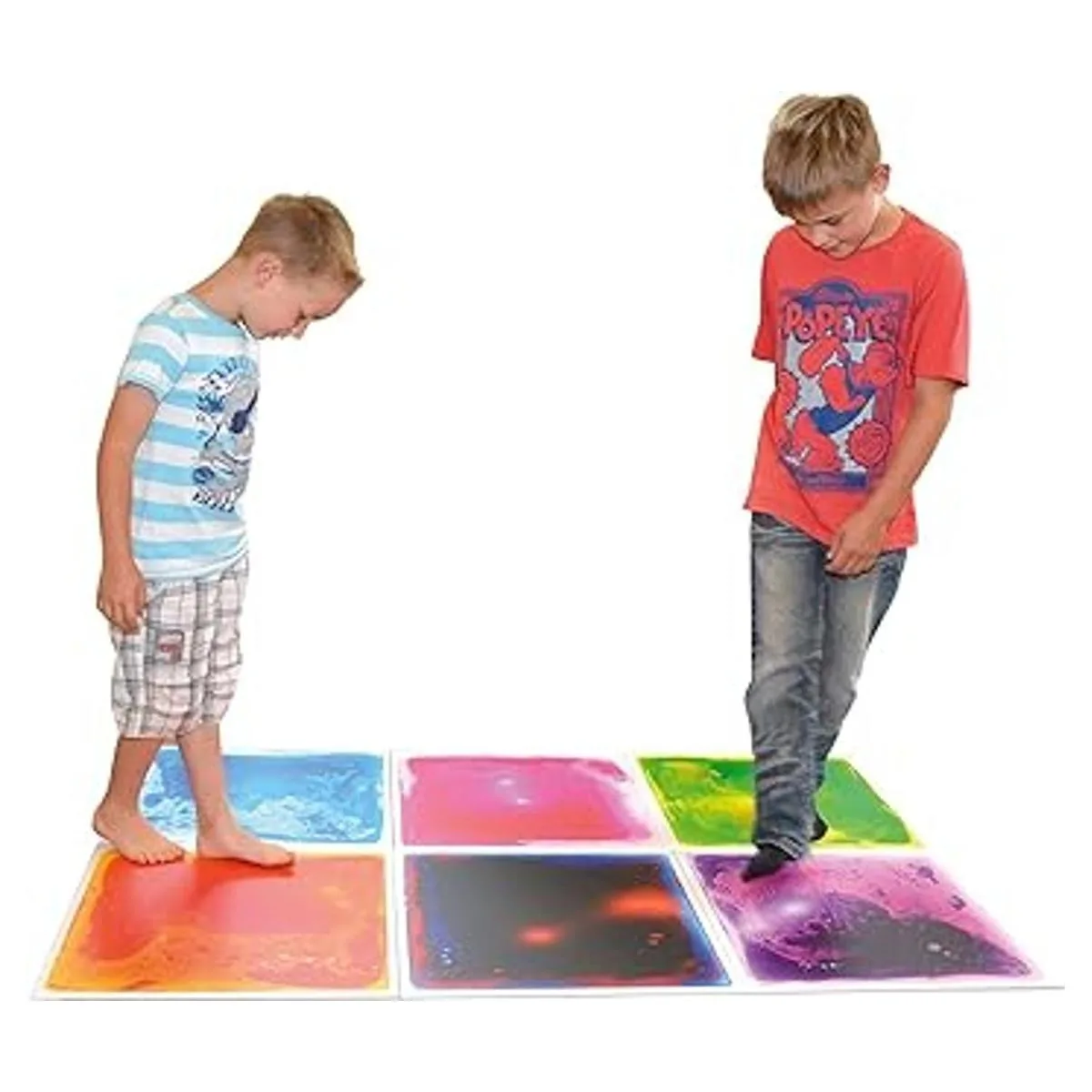 Art3d Coloridos rompecabezas líquidos de pista de baile_3