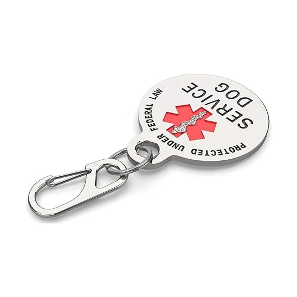 K9King Etiqueta de perro de servicio de doble cara con_6