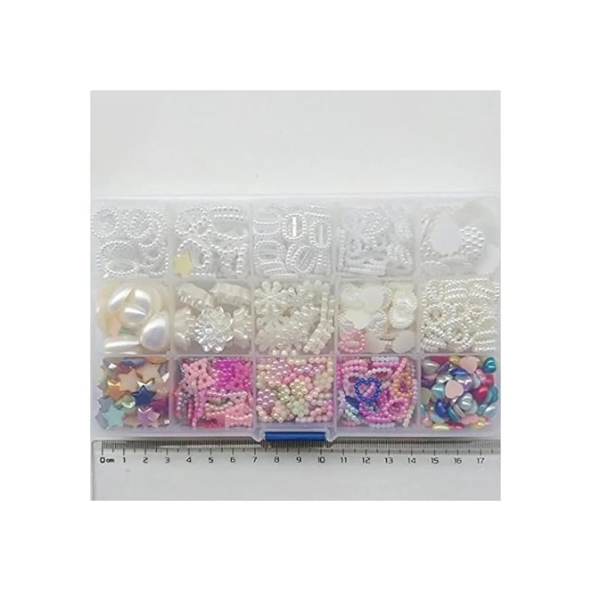 Chenkou Craft 700 cuentas de lágrima con diseño de corazón_4