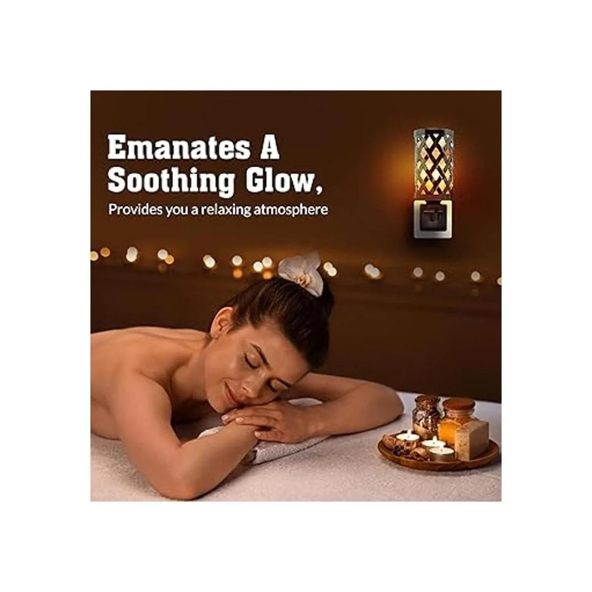 Himalayan Glow 1808 Lámpara de sal estilo vintage enchufe_4