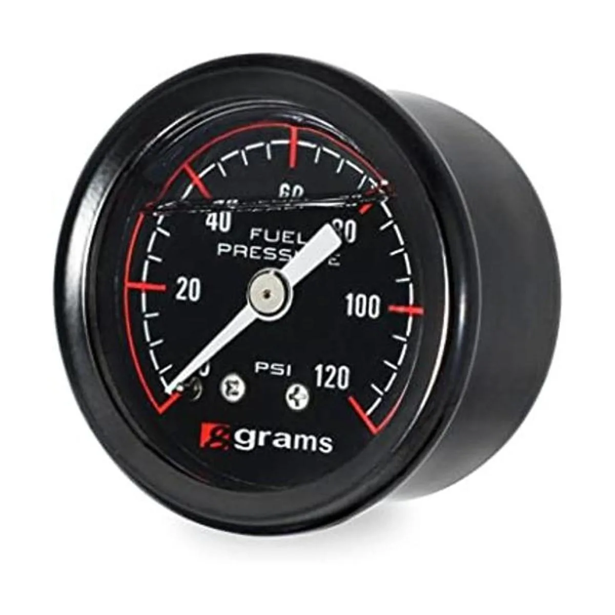 Grams Performance Manómetro de combustible de 120 psi cara_1