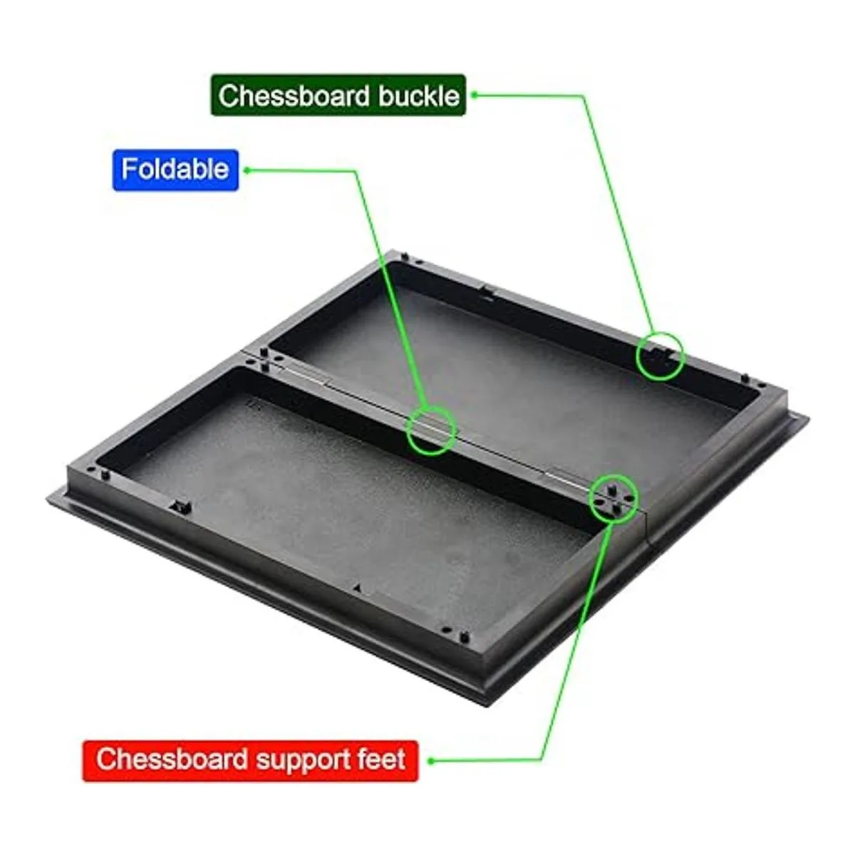 QuadPro Conjunto de ajedrez de viaje magnético con tablero_6