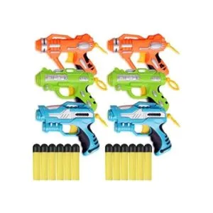 Liberty Imports Paquete de 6 mini lanzadores de espuma_1