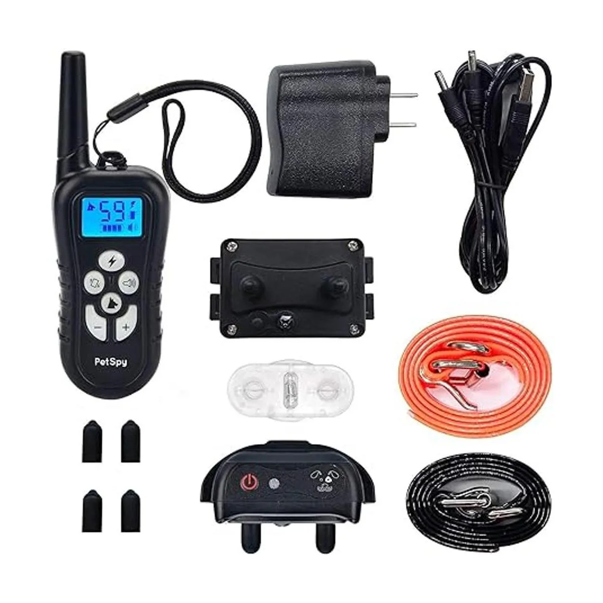 PetSpy collar de choque de entrenamiento de perro doble_5