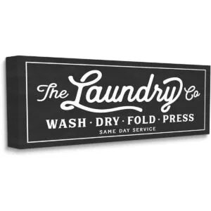 Stupell Cartel vintage para lavandería tipografía_1