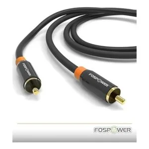 FosPower RCA macho a RCA macho 24 K Conectores Chapados_3