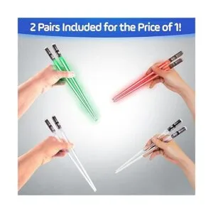 Palillos Chop Sabers Light Up Lightsaber 4 pares_4