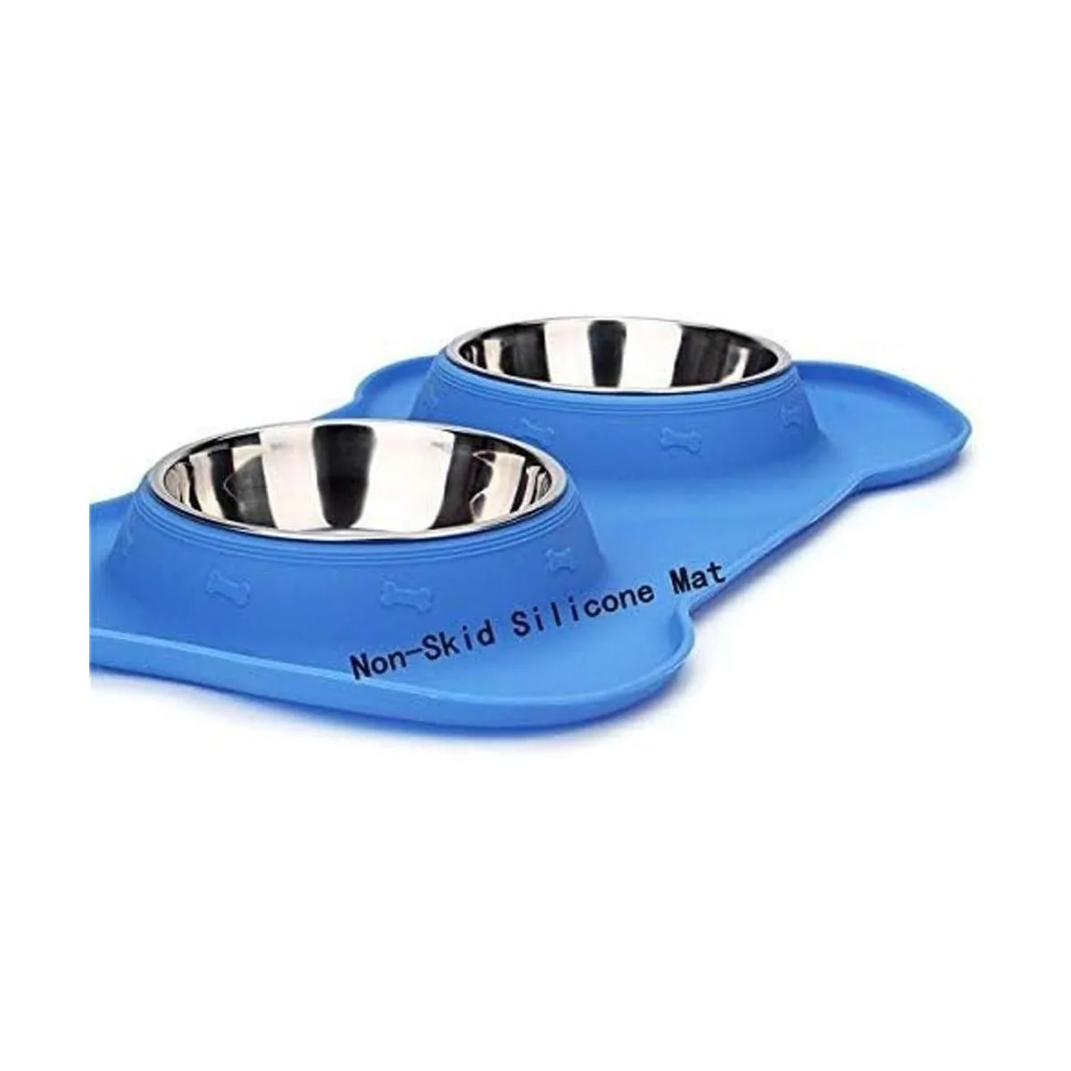 Hubulk Pet Dog Bowls 2 Stainless Steel Dog Bowl with No_5
