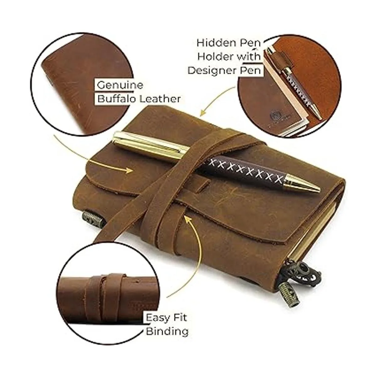 Funda para pasaporte de piel con diario de viajes_3