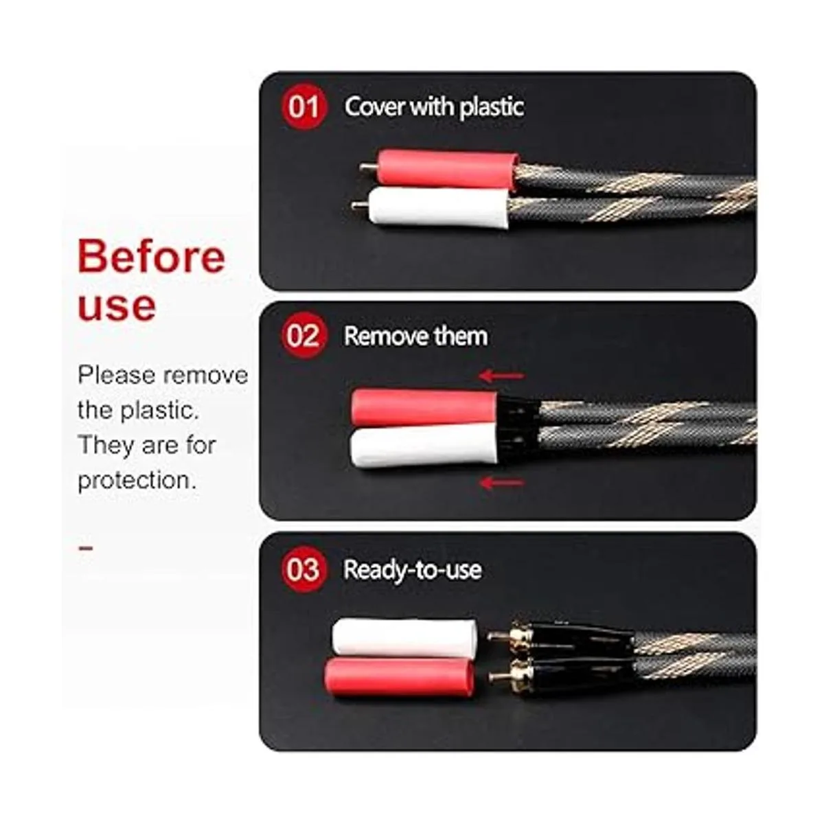 SKW Audiophiles RCA Cable 2RCA macho a 2RCA macho cable de_6