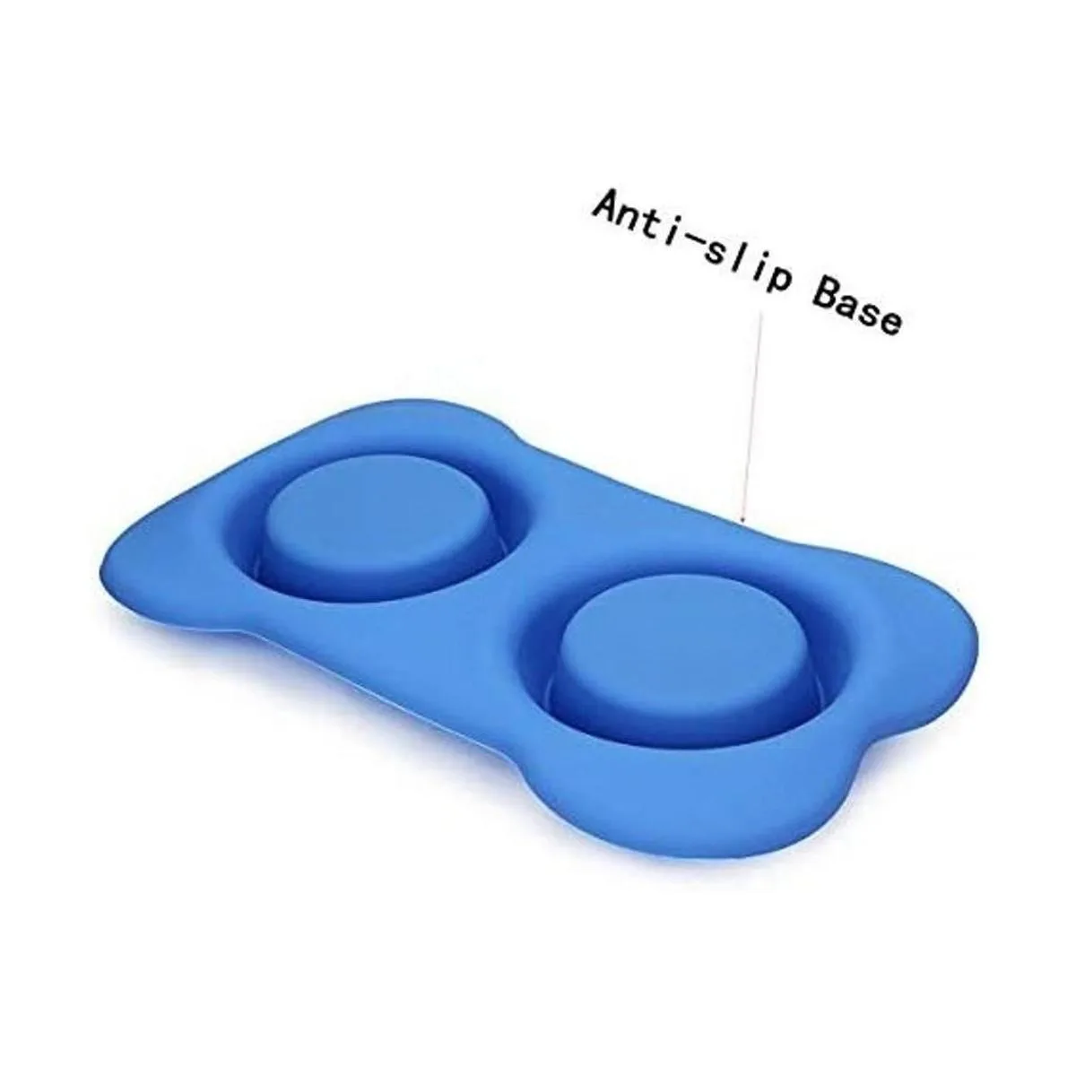 Hubulk Pet Dog Bowls 2 Stainless Steel Dog Bowl with No_6