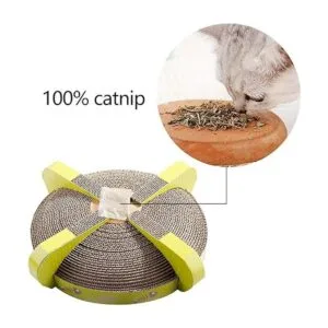 PAWISE Rascador de gatos de cartón reversible almohadilla_3