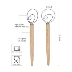 Paquete de 2 batidores de masa daneses ganchos holandeses_2