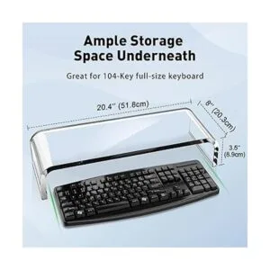 AboveTEK soporte para monitor de acrílico Multicolor 20_3