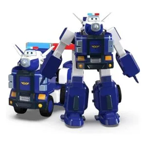 Super Wings Pauls Police Cruiser de 7 pulgadas con figura_1