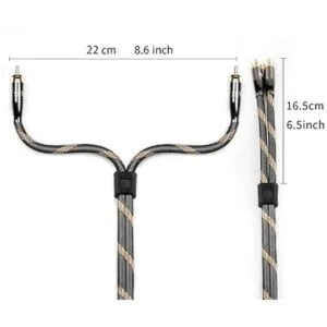 SKW Audiophiles RCA Cable 2RCA macho a 2RCA macho cable de_5