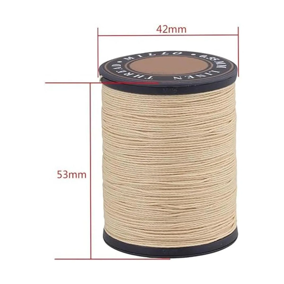 BQLZR 0.55 mm Dia 150 M Longitud Ronda Lino cuerda cera de_3