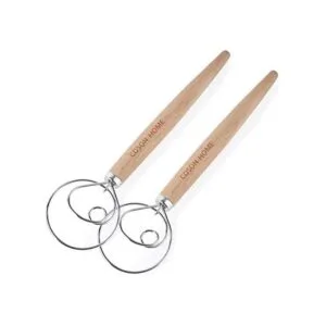 Paquete de 2 batidores de masa daneses ganchos holandeses_1