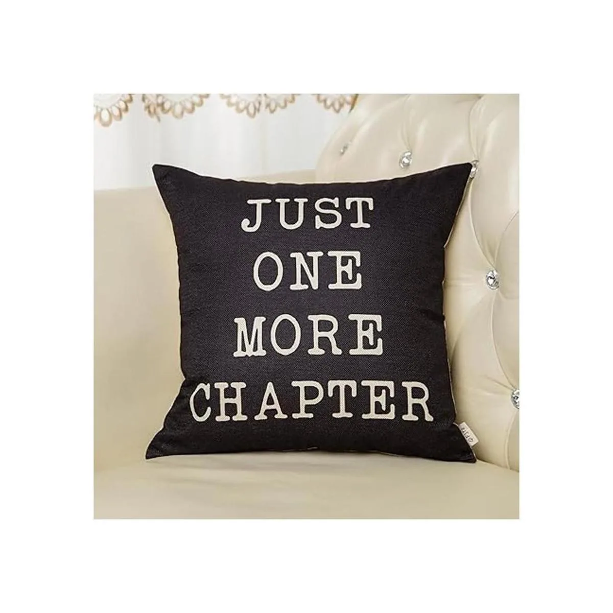 Fjfz Just One More Chapter Funda de cojín decorativa de_5