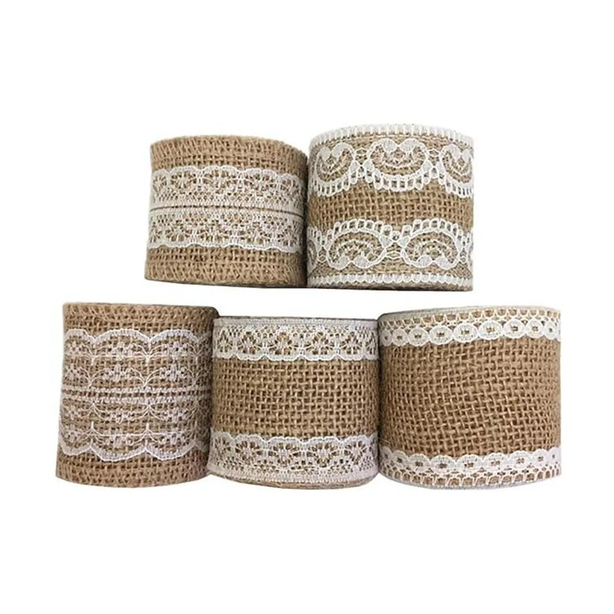 OZXCHIXU Rollo de cinta de arpillera con cordón de yute de_3