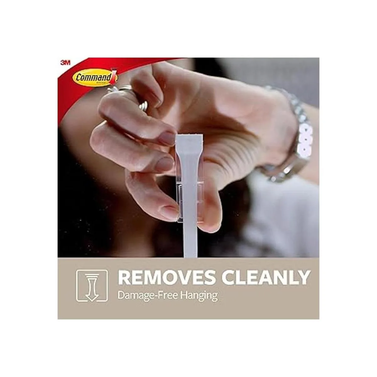 Command HOM24MQES 1 organizador con espejo y ganchos para_5