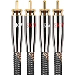 SKW Audiophiles RCA Cable 2RCA macho a 2RCA macho cable de_1