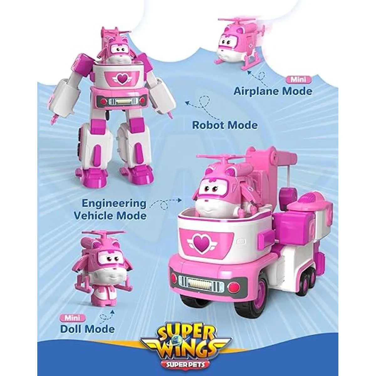 Super Wings Remolque de rescate de 7 pies con mini figura_2