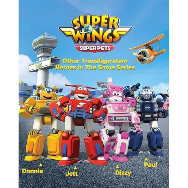 Super Wings Pauls Police Cruiser de 7 pulgadas con figura_5