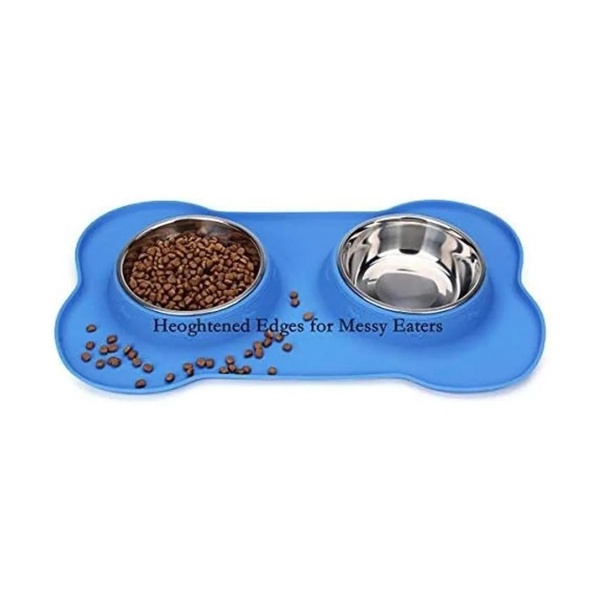 Hubulk Pet Dog Bowls 2 Stainless Steel Dog Bowl with No_4