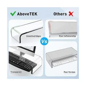 AboveTEK soporte para monitor de acrílico Multicolor 20_4