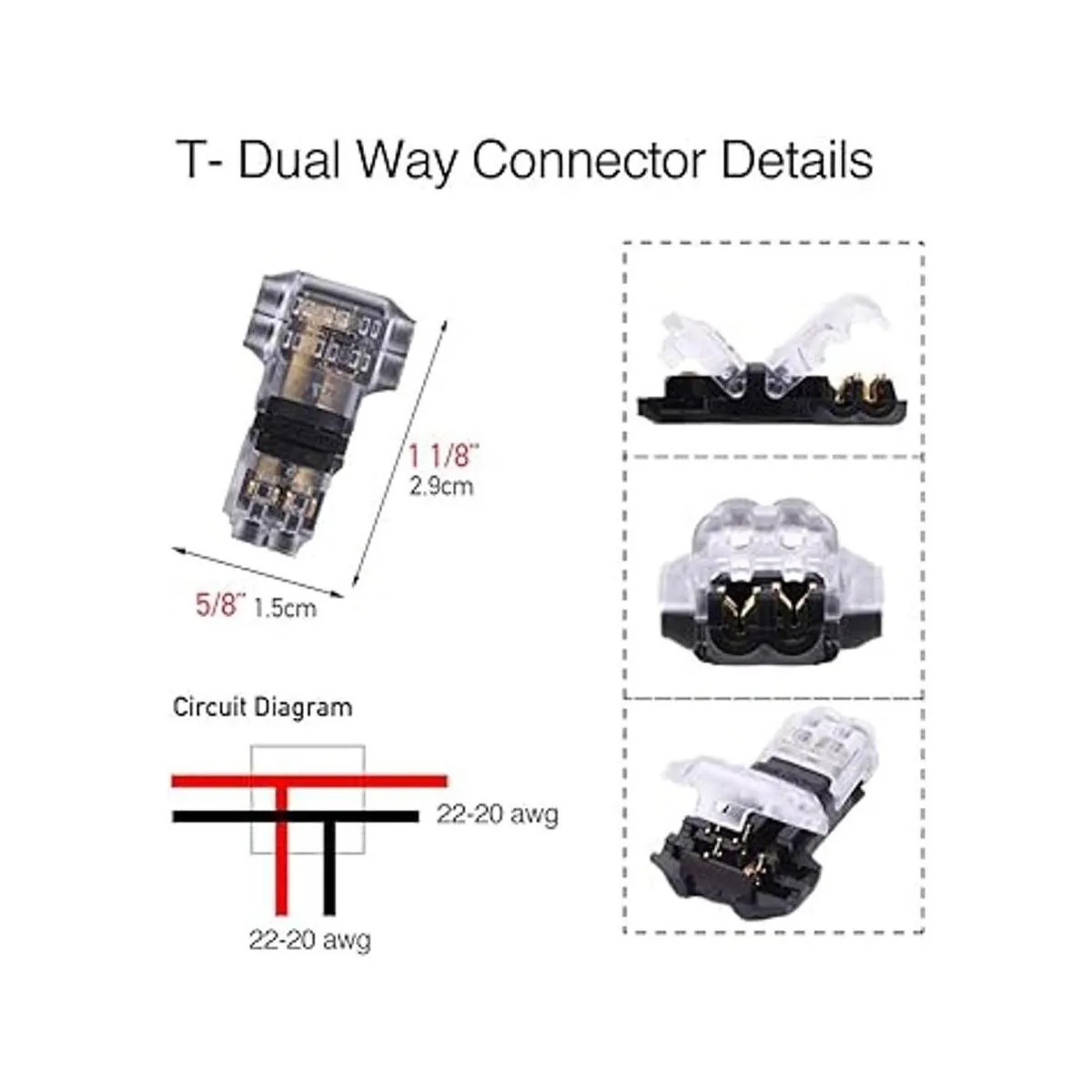 Conectores de alambre Conectores de cable de bajo_5