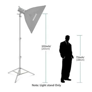 NEEWER Soporte de luz de acero inoxidable de 102_3