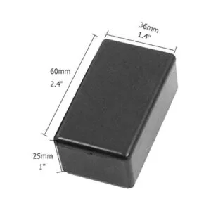 60 x 36 x 25 mm color negro impermeable de plástico_2
