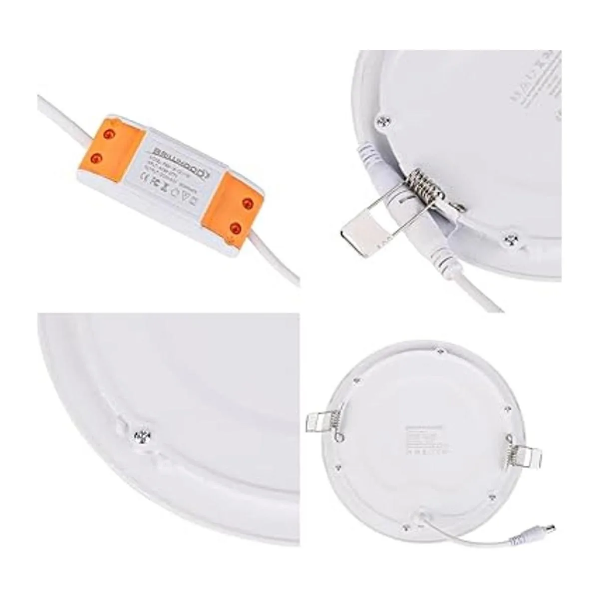 Lámpara de techo empotrada redonda ultrafina de 12 W y 6_2