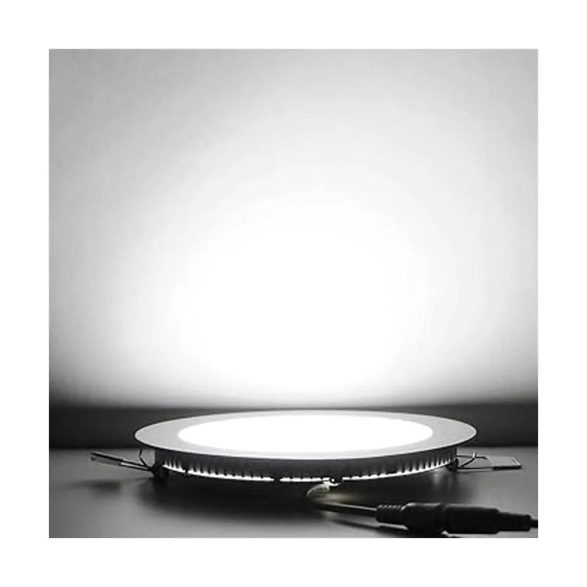 Lámpara de techo empotrada redonda ultrafina de 12 W y 6_5