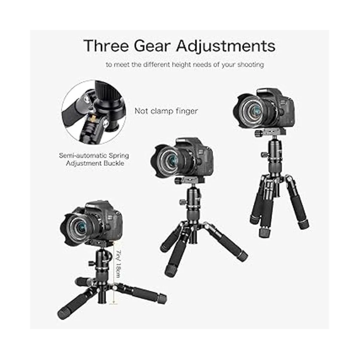 Koolehaoda Mini trípode portátil de aleación de aluminio_4