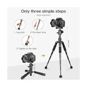 Koolehaoda Mini trípode portátil de aleación de aluminio_5